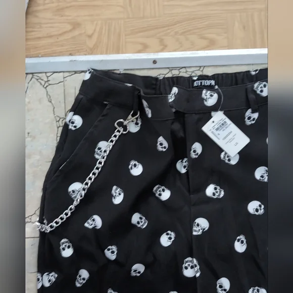 🍁Hot Topic Chain Skull Print Trouser - Picture 4 of 5